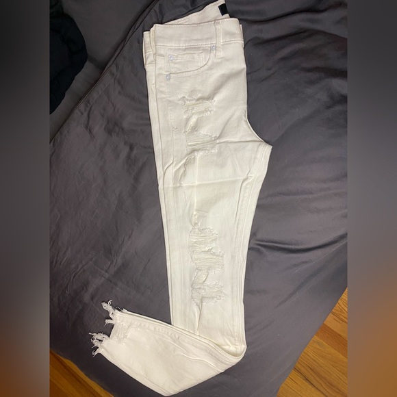 Express Mid-Rise Ankle Legging Jeans - Size 0R - Picture 7 of 9